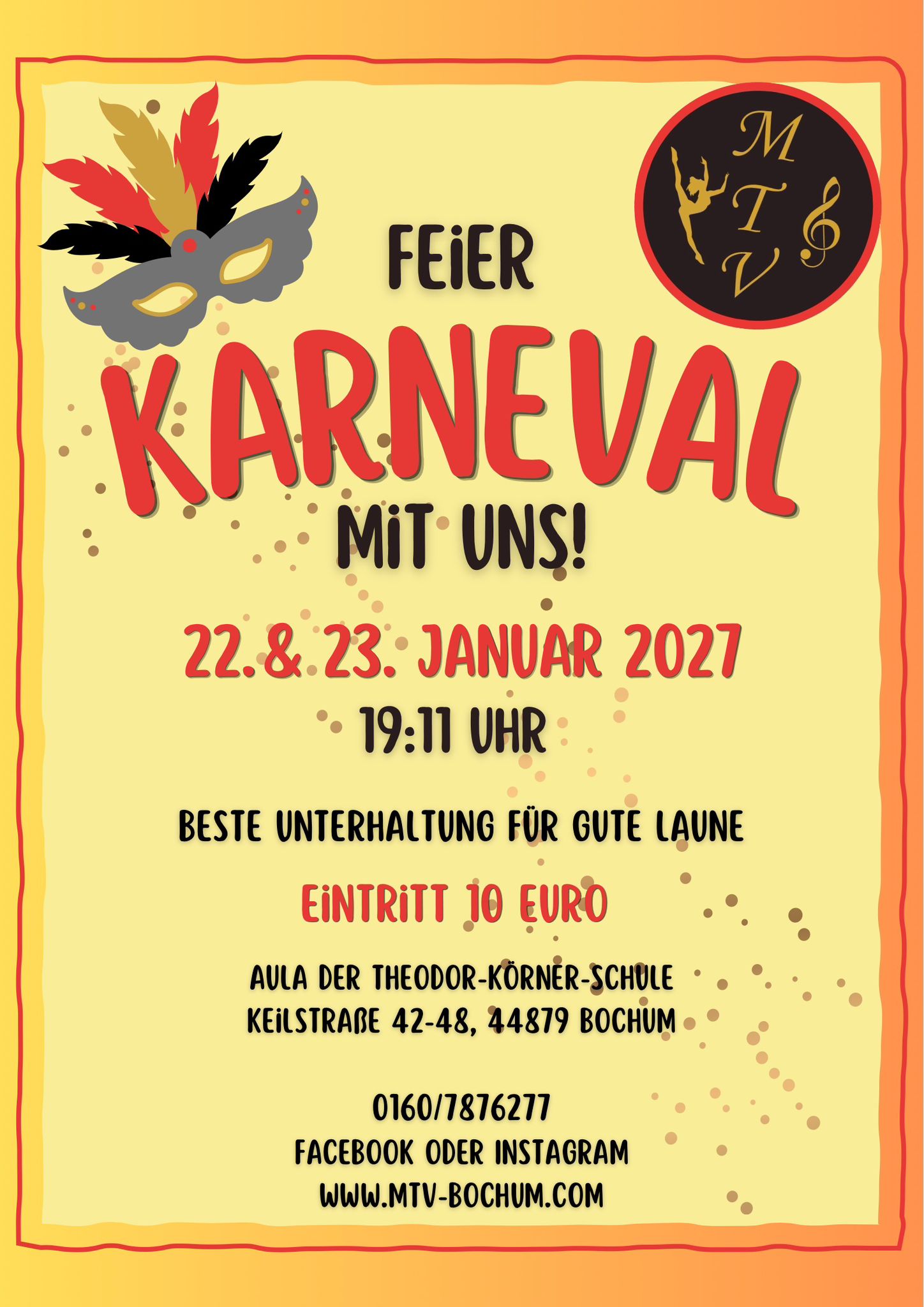 MTV Bochum Karneval Veranstaltung